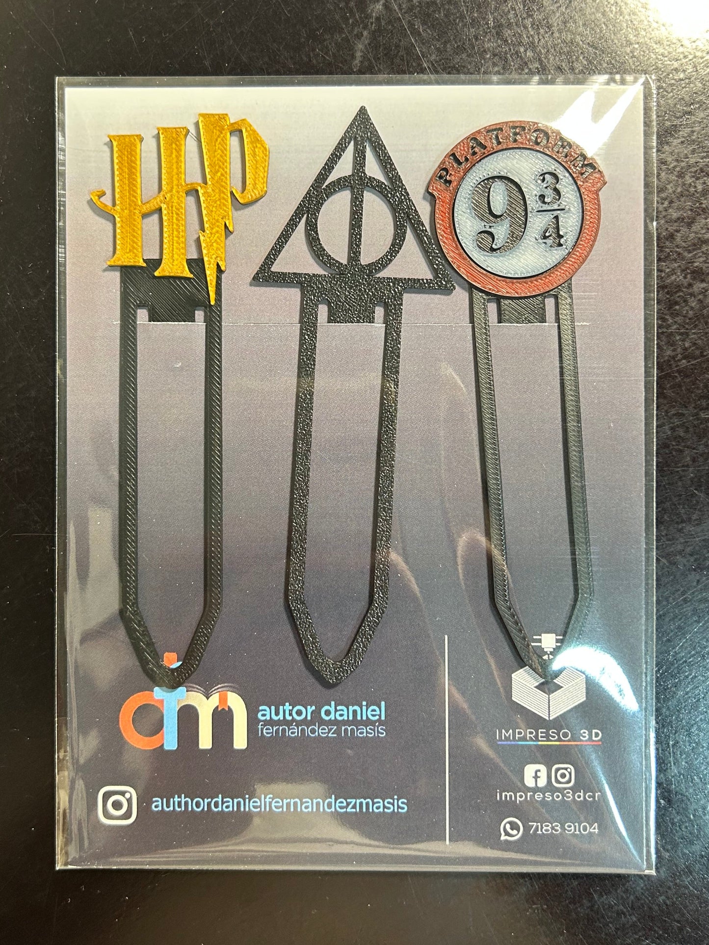 Set de 3 separadores temáticos (Harry Potter)