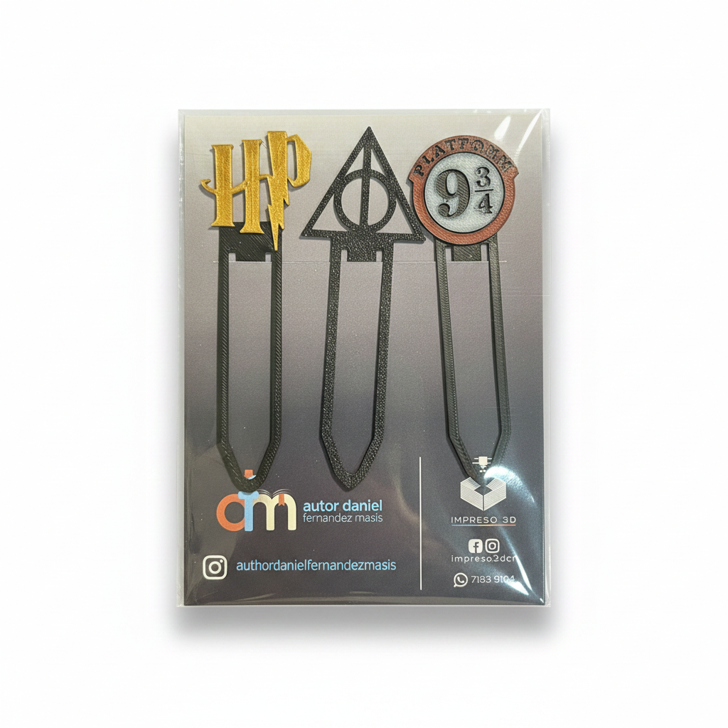 Set de 3 separadores temáticos (Harry Potter)
