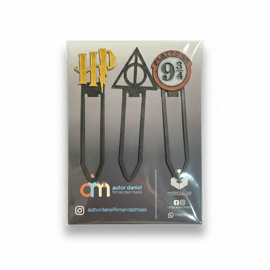 Set de 3 separadores temáticos (Harry Potter)